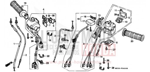 COMMUTATEUR/CABLE (GL1500AP/AR/AS/AT) GL1500AR de 1994